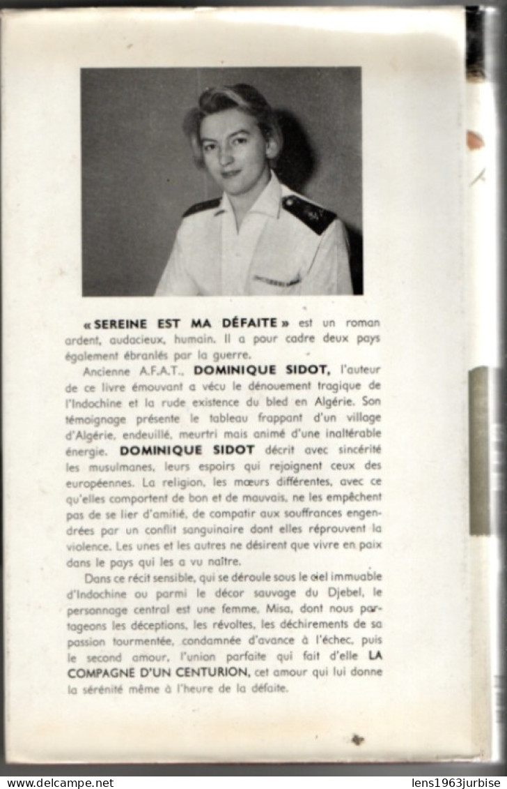 Sereine Est Ma Défaite , Dominique Sidot , Editions France Empire , ( 1962 ) 250 Pages , Trace D'usage - Azione