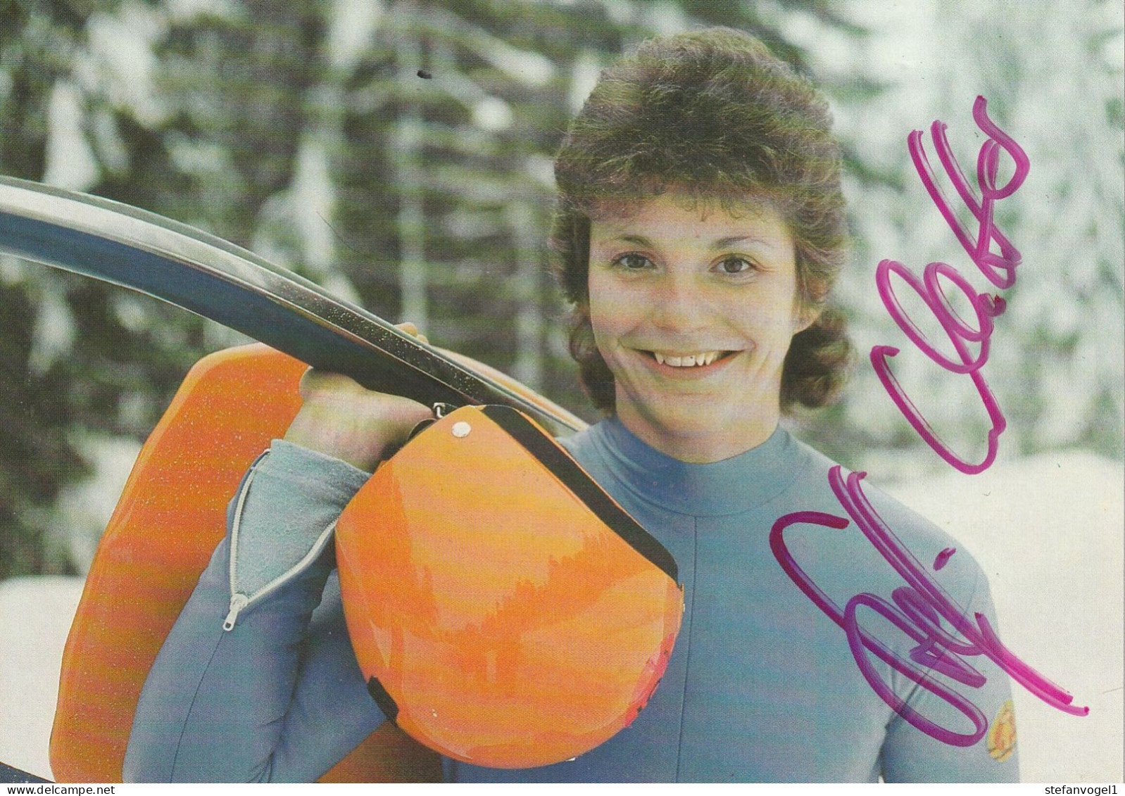 Steffi Walter (geb. Martin)  Olympiateilnehmerin 1984 1988 - Handtekening