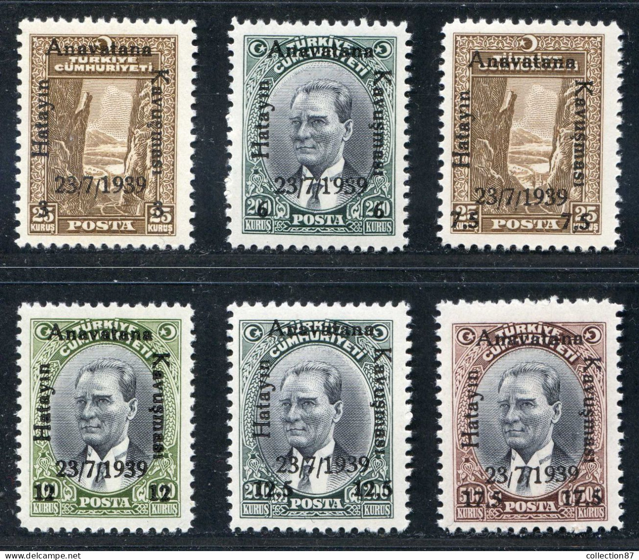 REF 091 > TURQUIE < Yv N° 912 à 917 * * < Neuf Luxe Dos Visible - MNH * *  Cat 9 € - Turkey - Unused Stamps