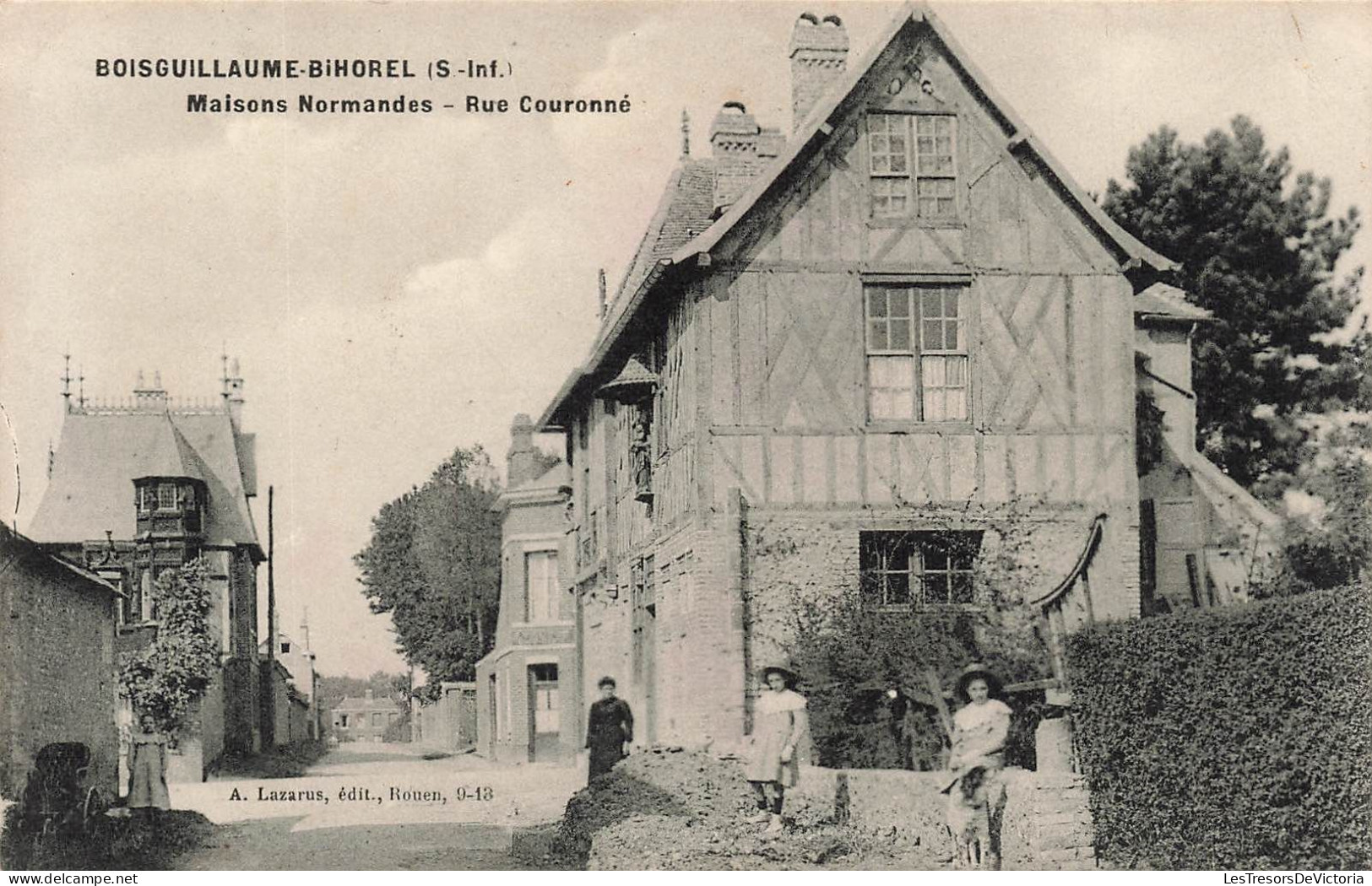 FRANCE - Bois Guillaume Bihorel - Maisons Normandes - Rue Couronné - Carte Postale Ancienne - Rouen