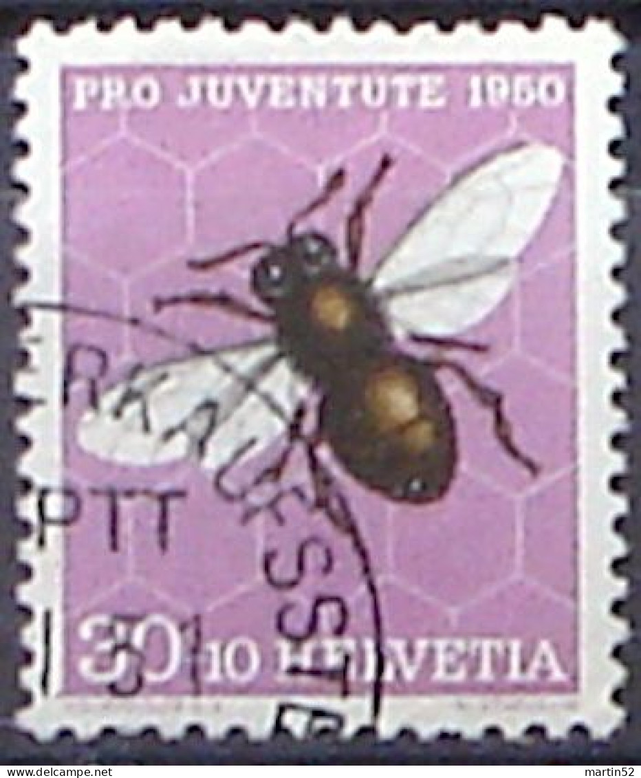 Schweiz Suisse Pro Juventute 1950: Apis Mellifera Zu WI136 Mi 553 Yv 505 ⊙ BERN PTT ?.I.51 VERKAUFSSTELLE (Zu CHF 24.00) - Used Stamps