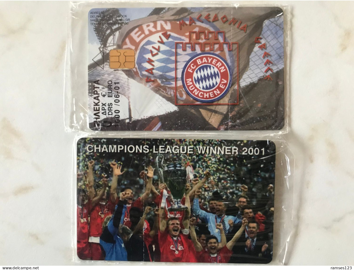 CARD    EXIBITION    FOOTBALL  FC BAYERN MUNCHEN   MINT IN SEALED  1000  EX WINNER 2001 - Deportes