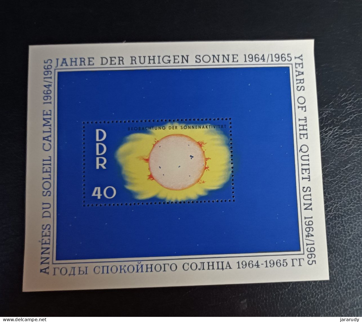 ALEMANIA DDR ASTRONOMÍA 1964 Yv BF 16 MNH - 1950-1970