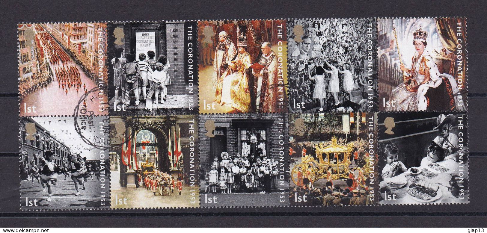 GRANDE-BRETAGNE 2003 TIMBRE N°2443/53 OBLITERE ELIZABETH II - Oblitérés