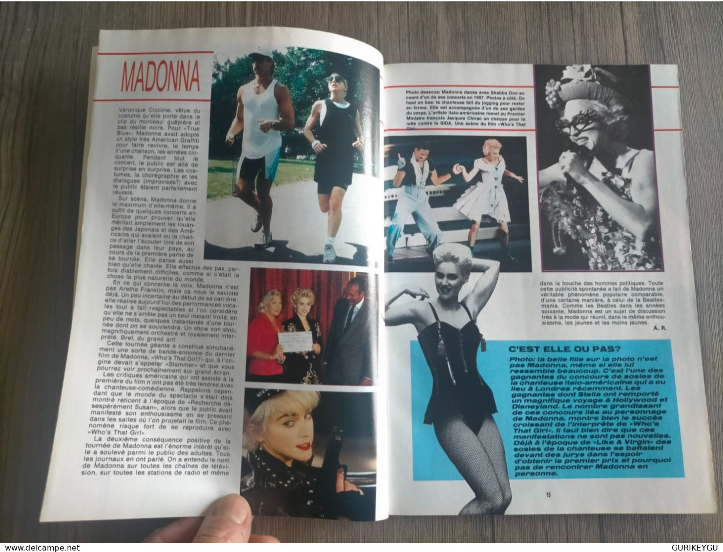 FOTO MUSIC N° 21 Madonna Giraudeau Jane Birkin 1987 Poster SAMANTHA FOX LOS LOBO DOROTHEE BOWIE Les Maitres De L'univers - Ohne Zuordnung