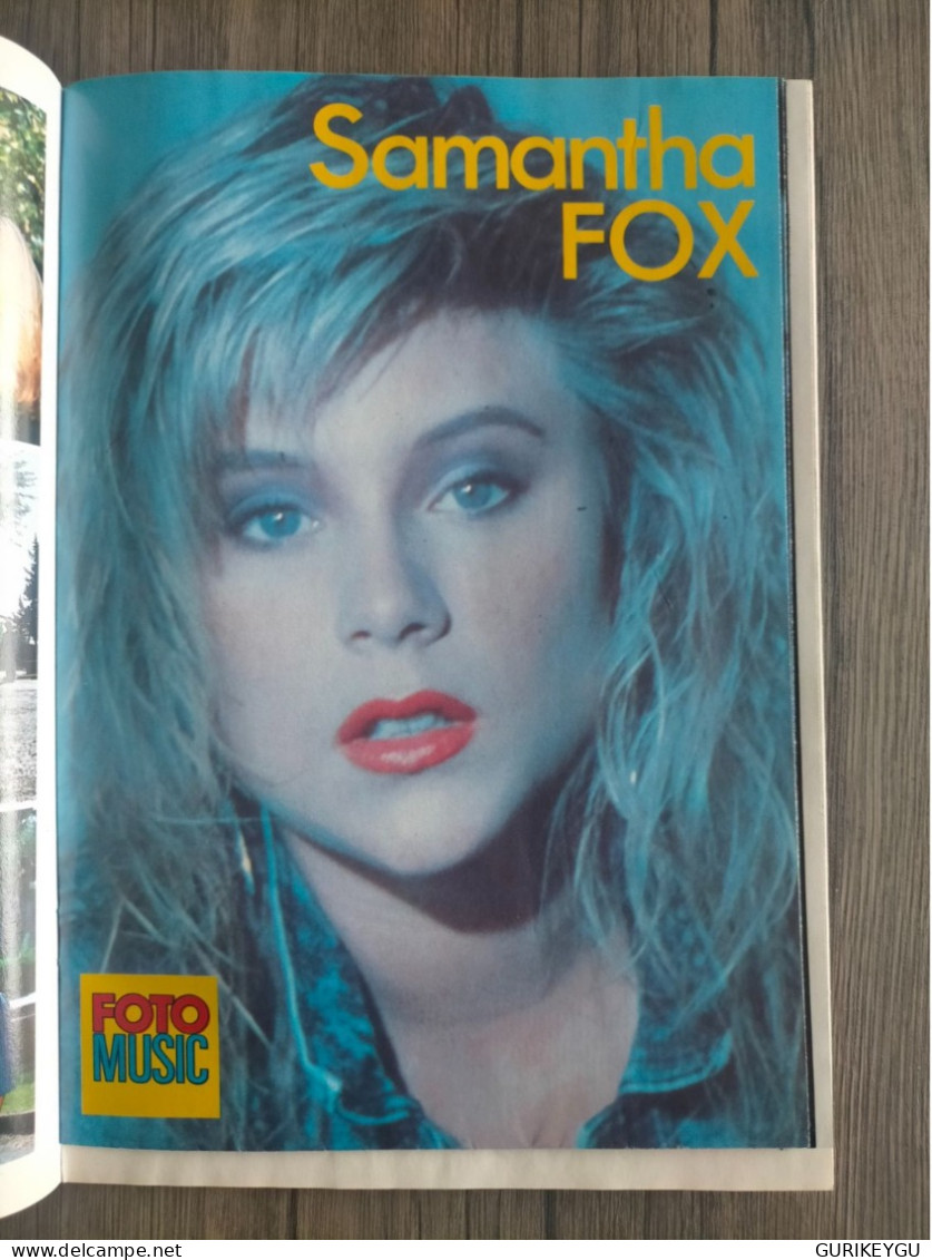 FOTO MUSIC n° 21 Madonna Giraudeau Jane Birkin 1987 poster SAMANTHA FOX LOS LOBO DOROTHEE BOWIE les maitres de l'univers