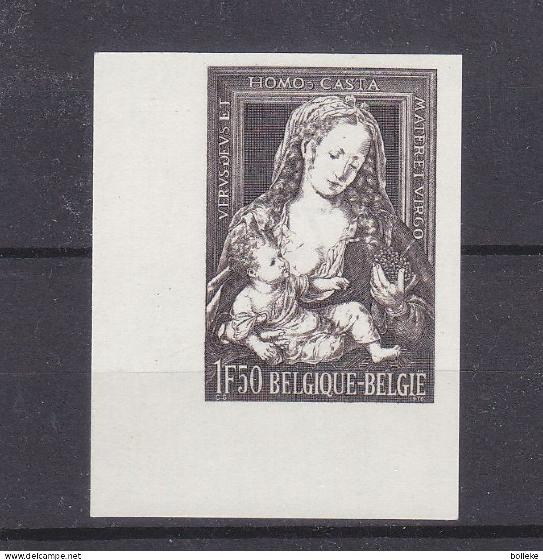 Belgique - COB 1556 - NON Dentelé - Tirage 16 Timbres Coin De Feuille Inférieur Gauche - - 1961-1980