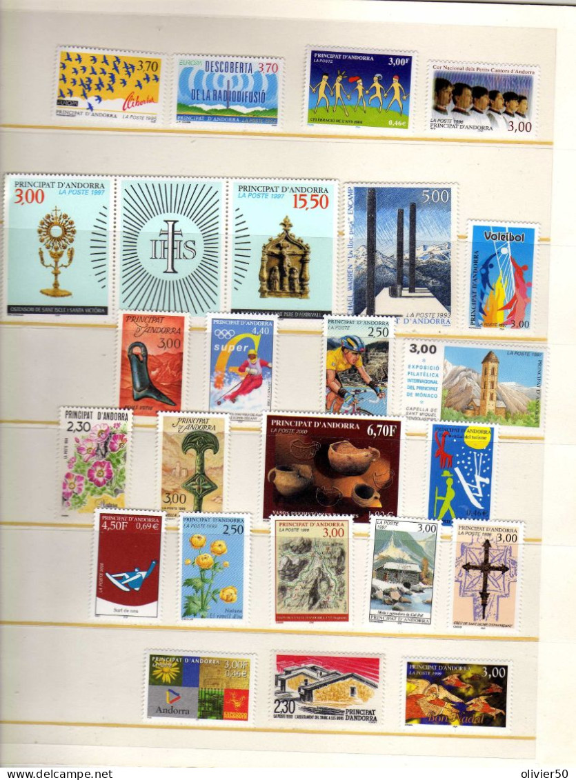 Andorre Francaise - Art - Evenements - Religion - Neufs** - MNH - Unused Stamps