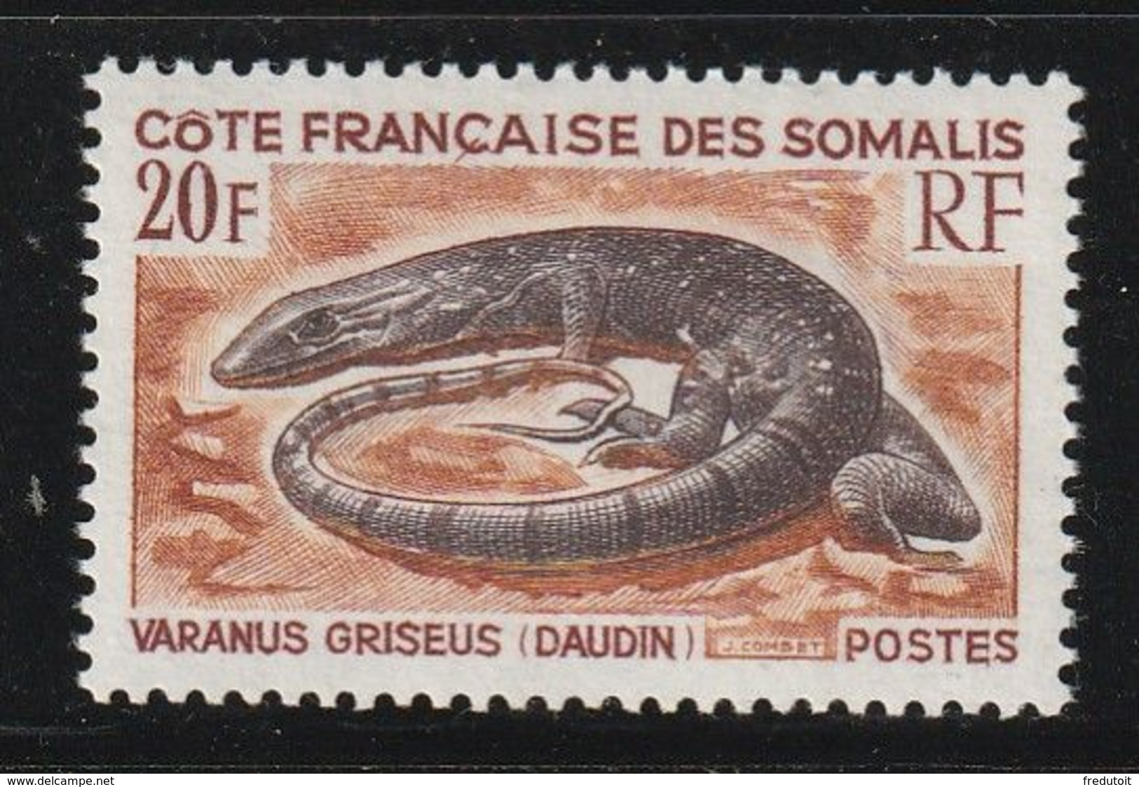 COTE Des SOMALIS - N°328 ** (1967) Varan - Nuevos