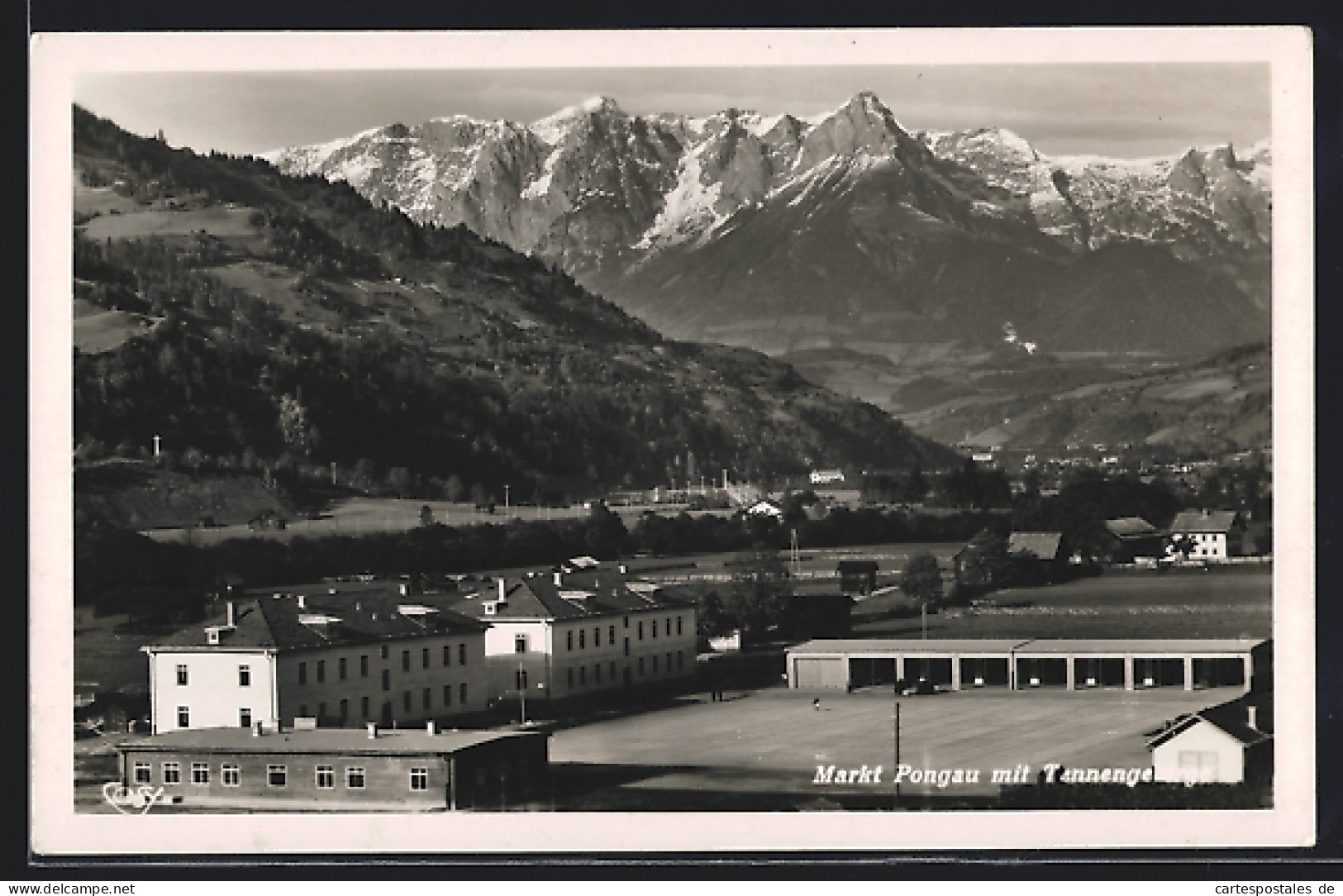 AK St. Johan, Blick Auf Die Kasernen Mit Tennegebirge  - Altri & Non Classificati