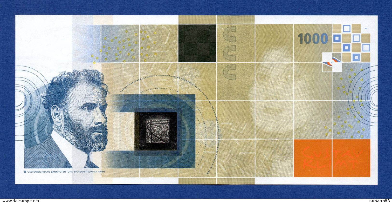 OeBS Gustav Klimt 1000 - Austria 2004 - Specimen Test Note Unc - Fictifs & Spécimens