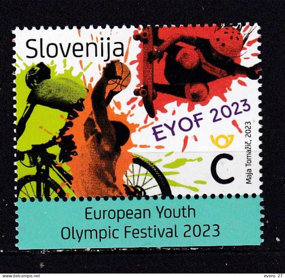 SLOVENIA-2023-EYOF OF 2023 CYCLING-MNH. - Slovenia