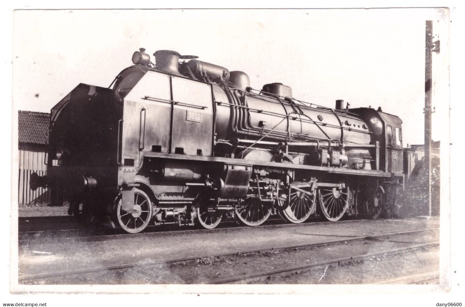 LES LOCOMOTIVES FRANCAISES - Chemin De Fer Du P.O - Midi - Machine 3.652 (carte Photo) - Trains