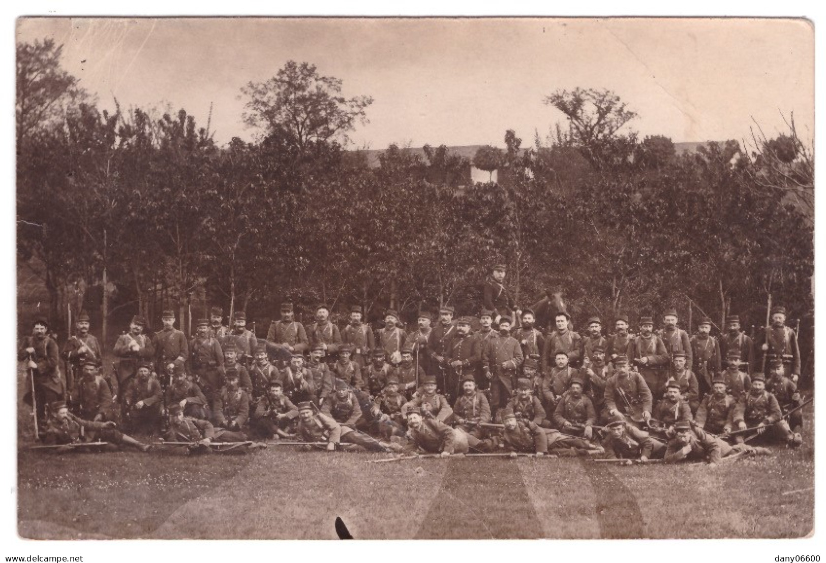 GROUPE DE SOLDATS DU CAMP D AVOR  (carte Photo) - Regimientos