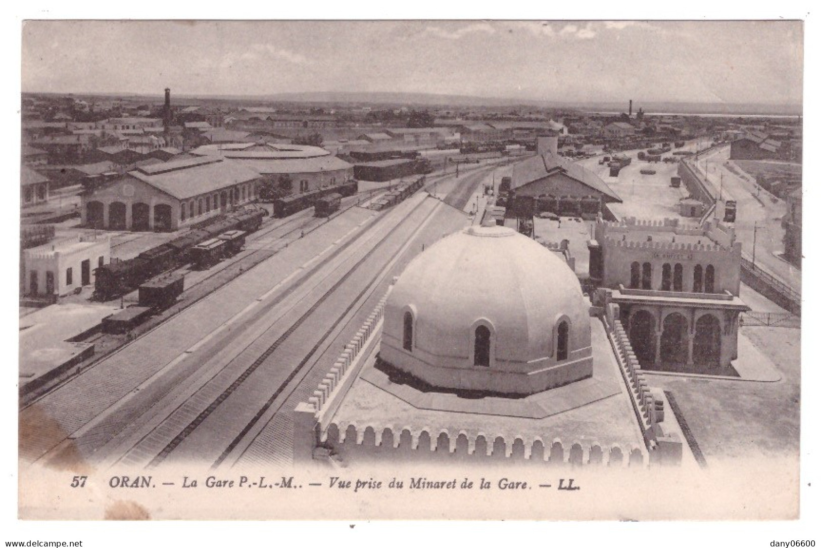 ALGERIE - ORAN - La Gare PLM  - Stazioni Con Treni