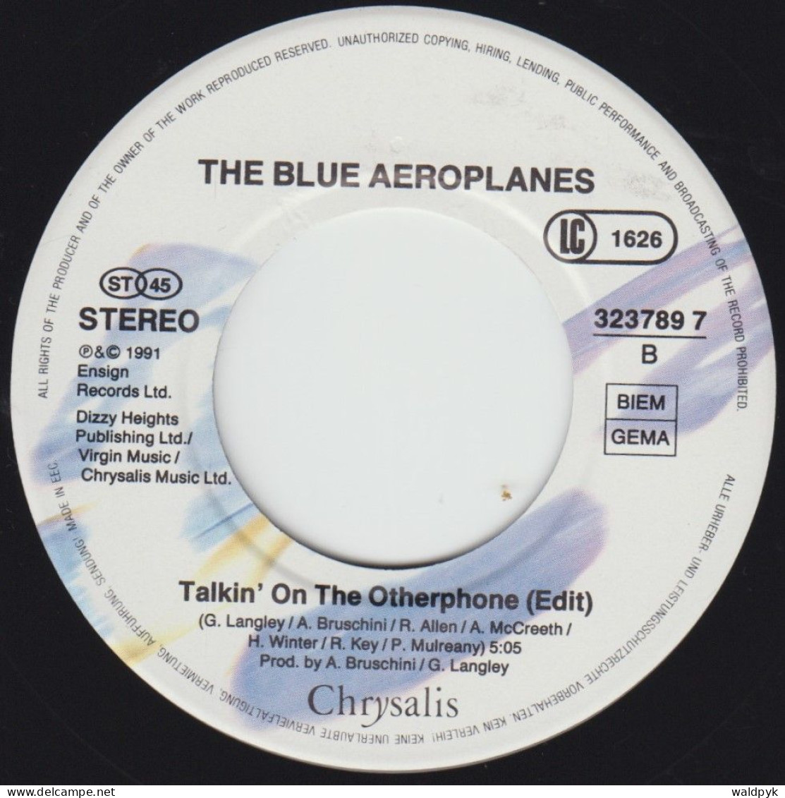THE BLUE AEROPLANES - The Boy In The Bubble - Other - English Music