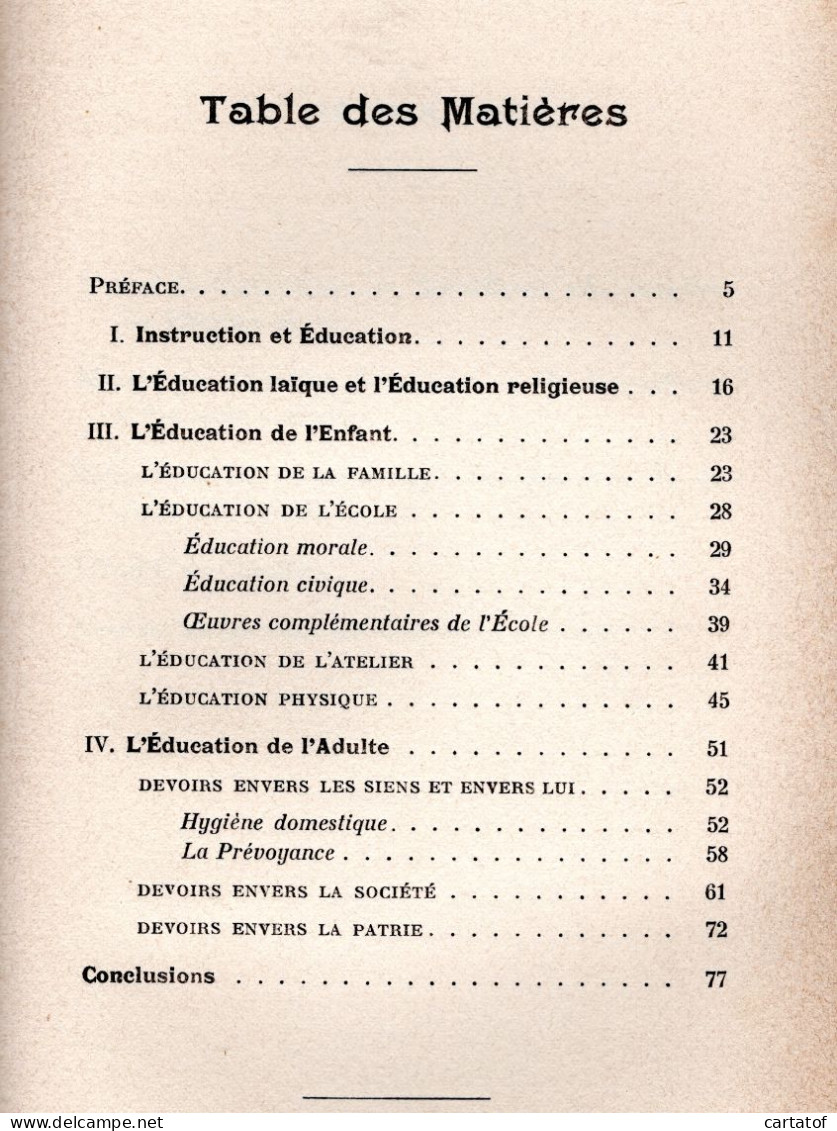 ESSAI D'EDUCATION CIVIQUE . Dédicacé Par L'Auteur HENRI MATHIEU En 1909 .  BERANGER Editeur - Psychologie/Philosophie