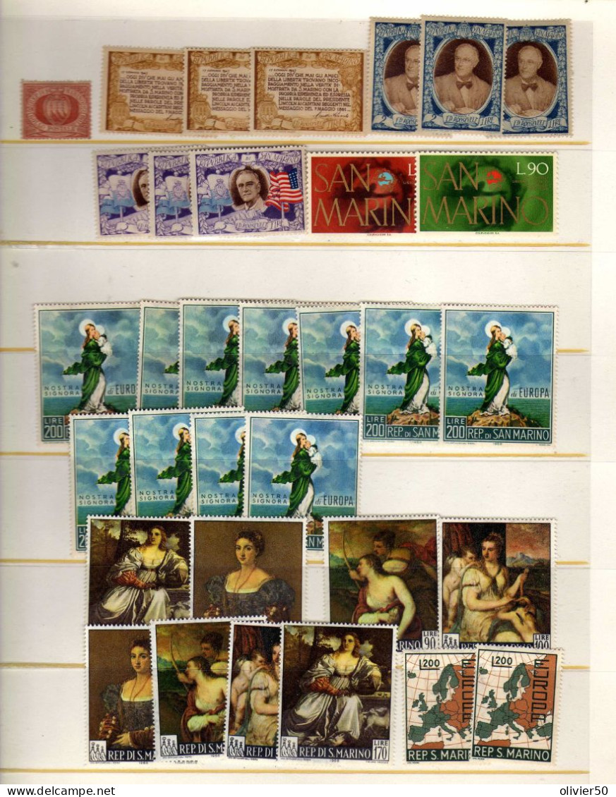 Saint-Marin - Roosevelt - Europa - Tableaux - Neufs** - MNH - Unused Stamps