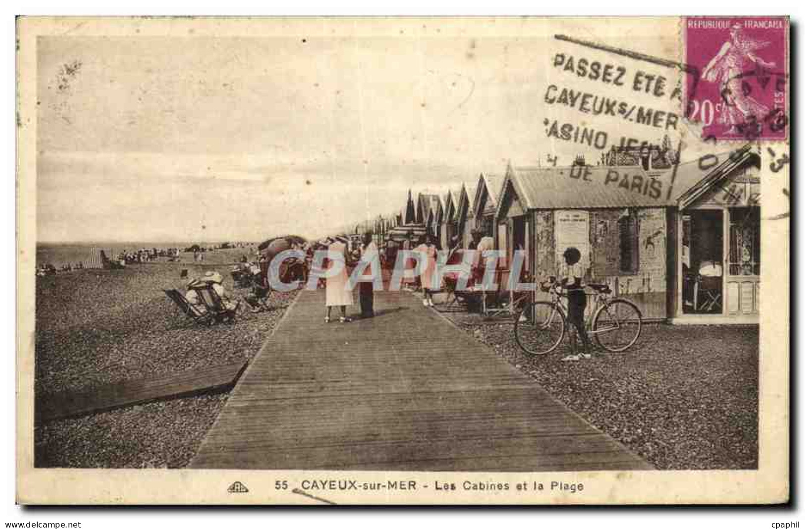 CPA Cayeux Sur Mer Les Cabines Et La Plage - Cayeux Sur Mer