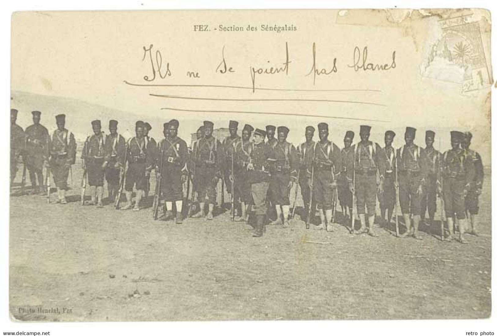 2 Cpa Maroc - Fez - Section Des Sénégalais / Type D'Orient (postée De Fez) - Fez