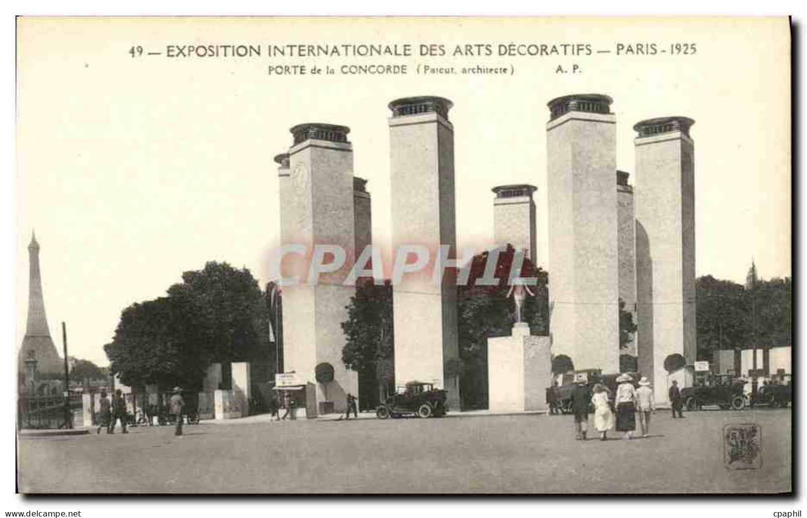 CPA Exposition Internationale Des Arts Decoratifs Paris 1925 Porte De La Concorde - Expositions