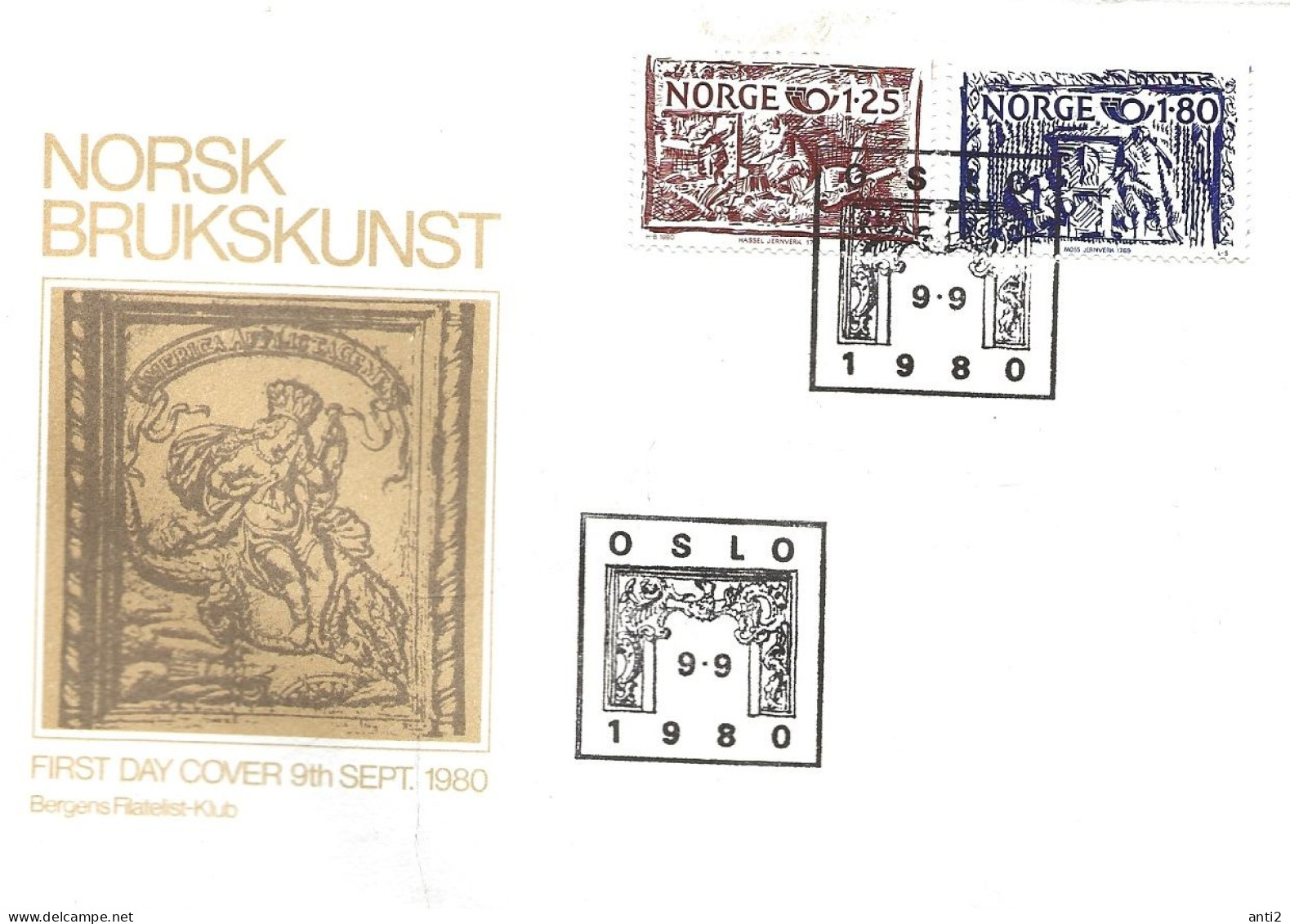 Norge Norway 1980 NORDEN: Craftsmanships Mi 821-822, FDC - Covers & Documents