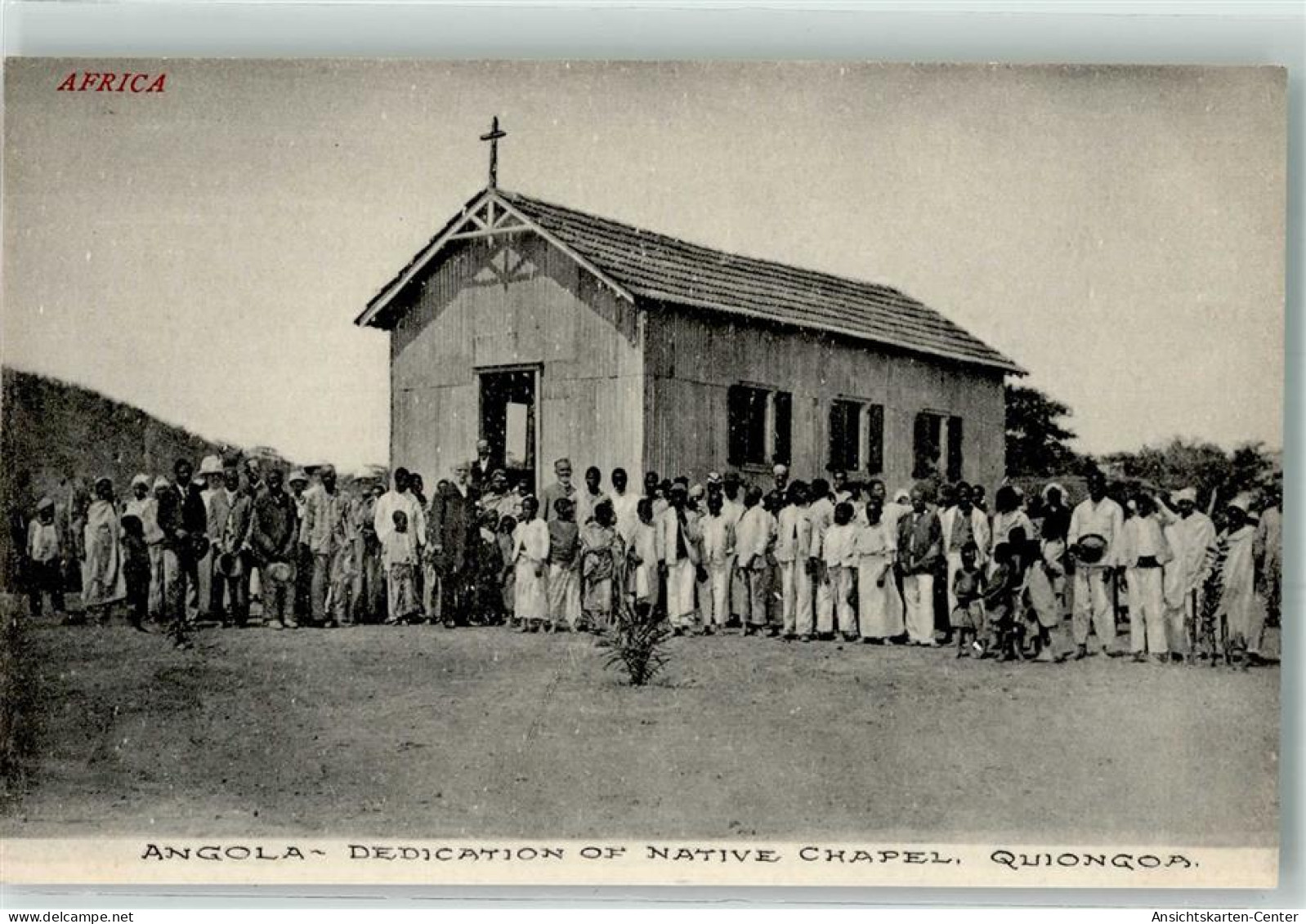 13946704 - Dedication Of Native Chapel Quiongoa Kirche Volkstypen Afrika - Angola