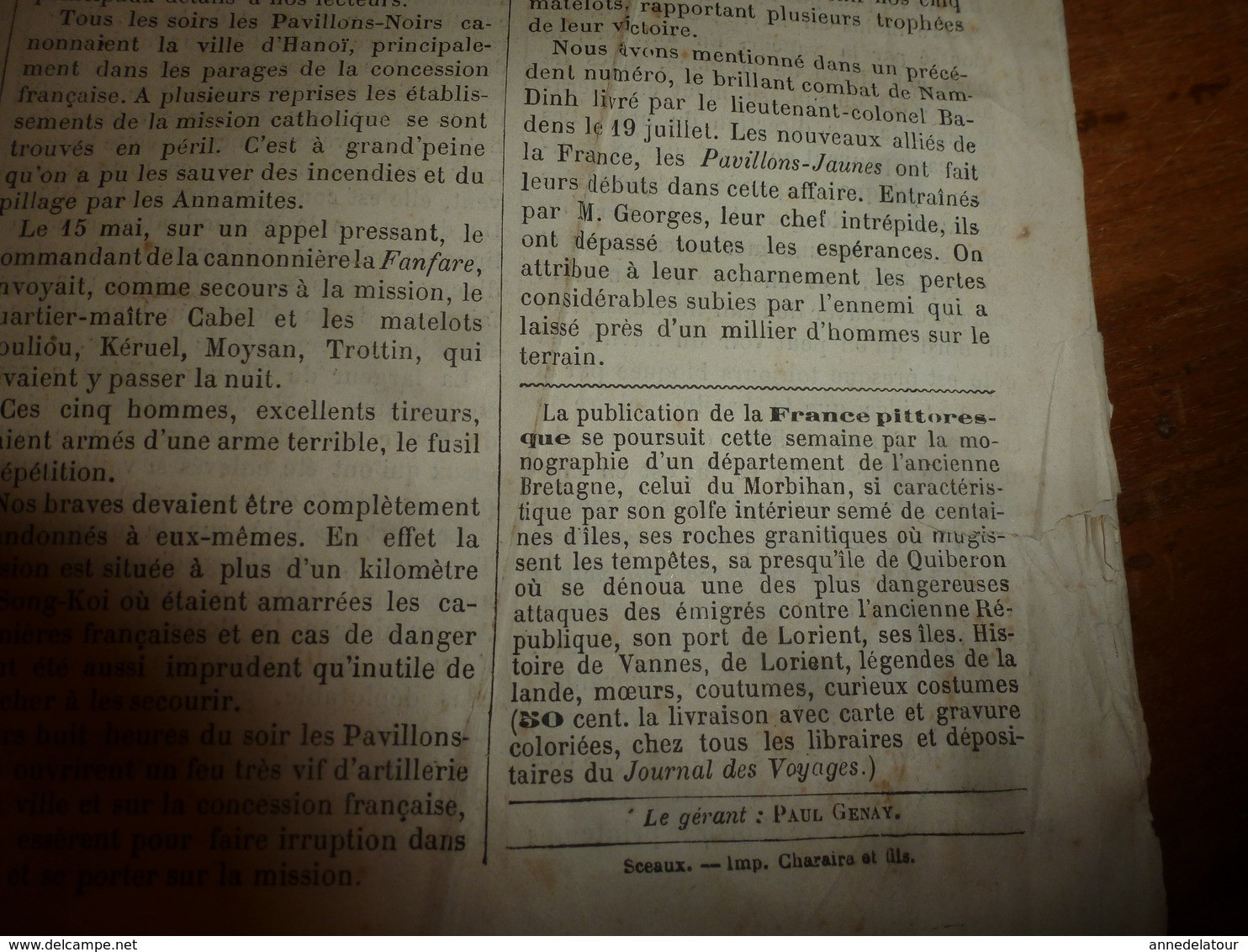 1883 JdV :Attaque d'un cuirassé par un torpilleur; Torpilles et torpilleurs; Annam (Hué) ; etc