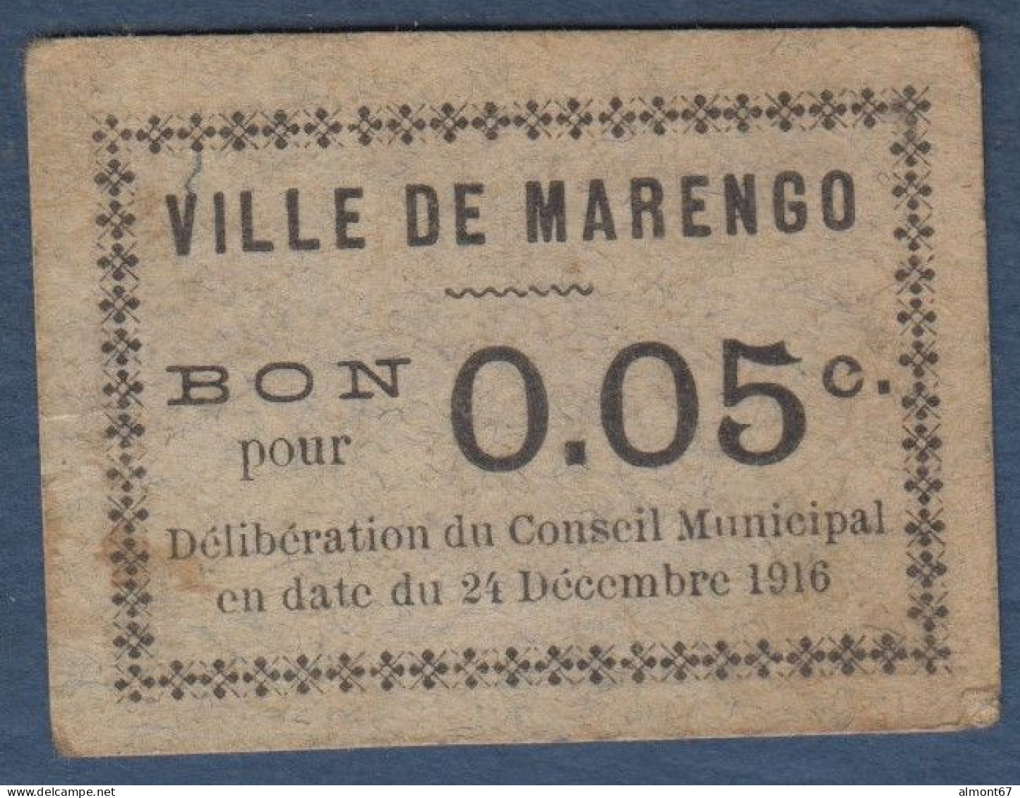 Algérie - MARENGO  Bon Pour 0,05c - Bonds & Basic Needs