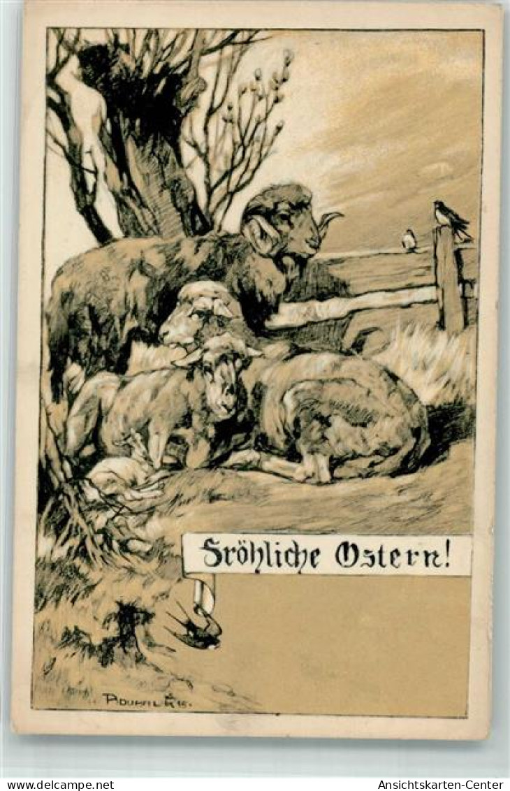 39685404 - Schafe Schwalbe Deutschnationaler Verein Fuer Oesterreich Nr. 52 - Easter