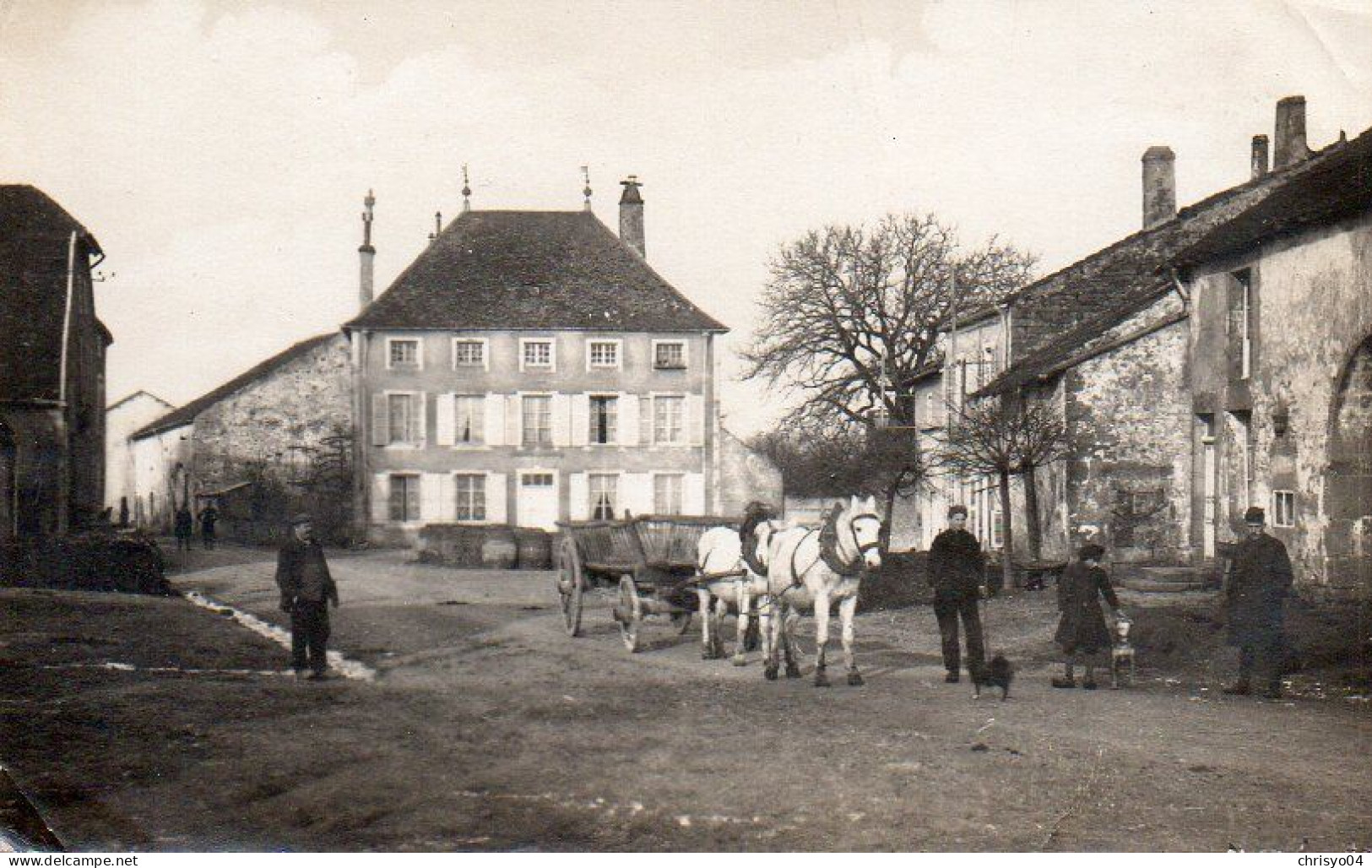 4V4Sb   Carte Photo Coin D'un Village à Identifier (voir Verso) - Fishing