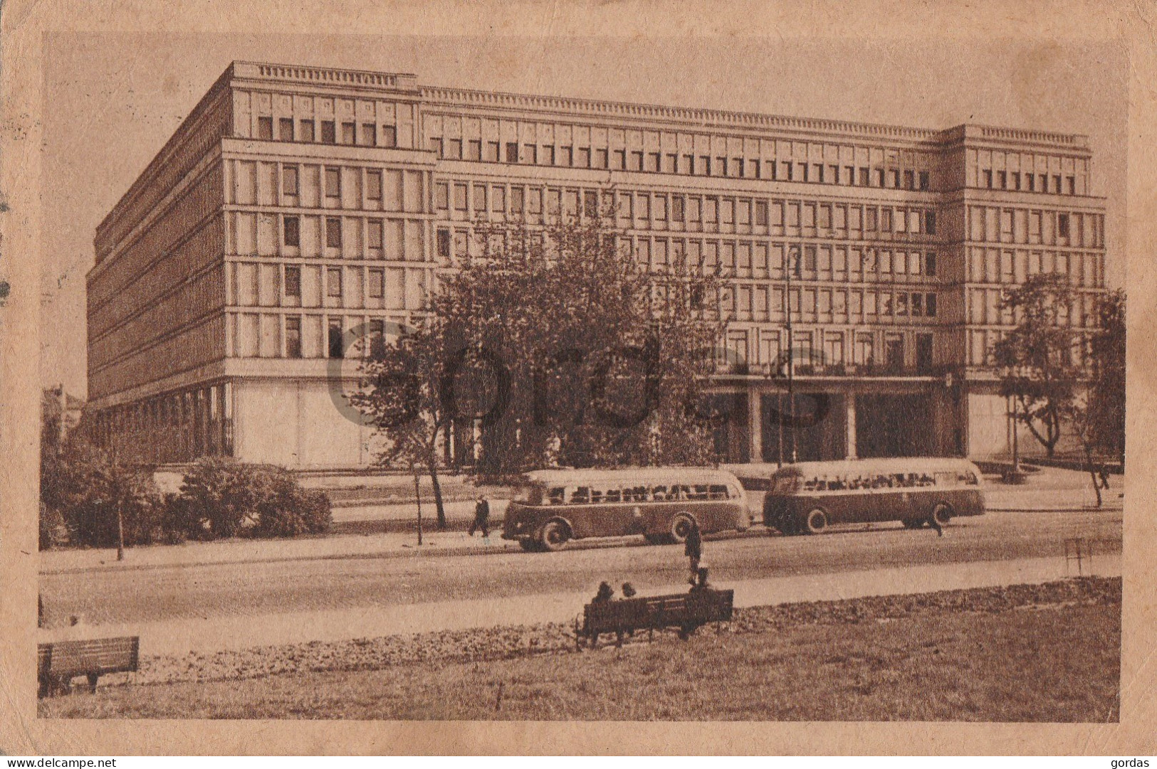 Poland - Warszawa - Warschau - Warsaw - Gmach PZPR - Old Time Bus - Pologne