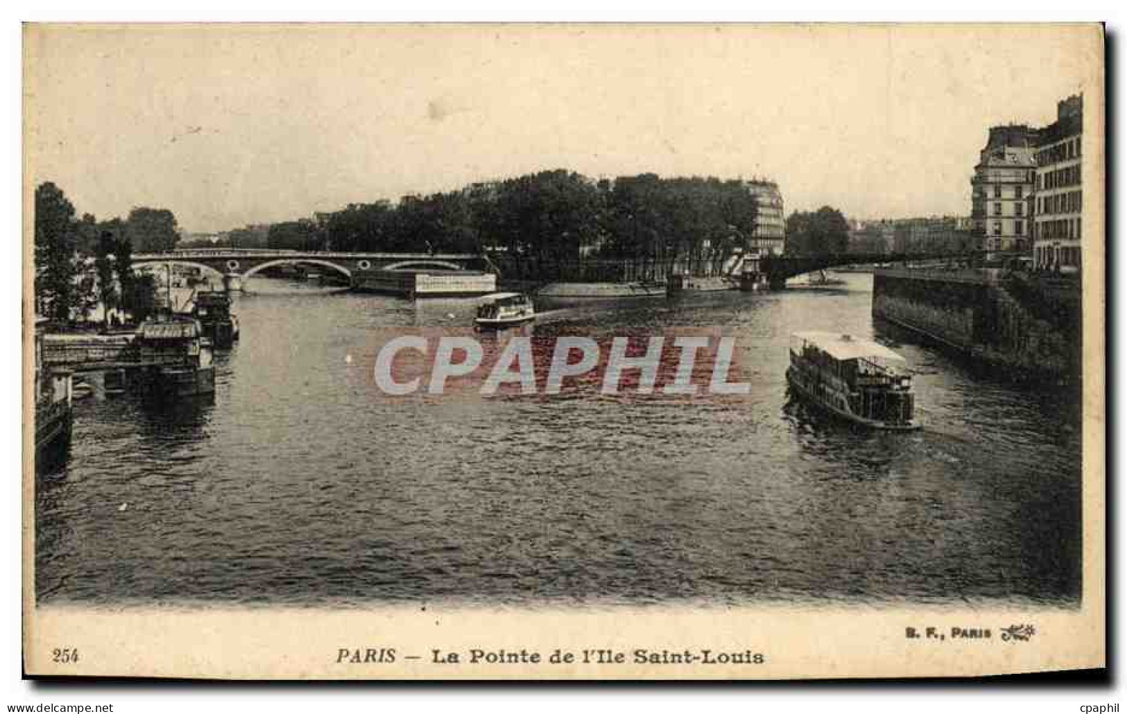 CPA Paris Le Pointe IIe Saint Louis - De Seine En Haar Oevers