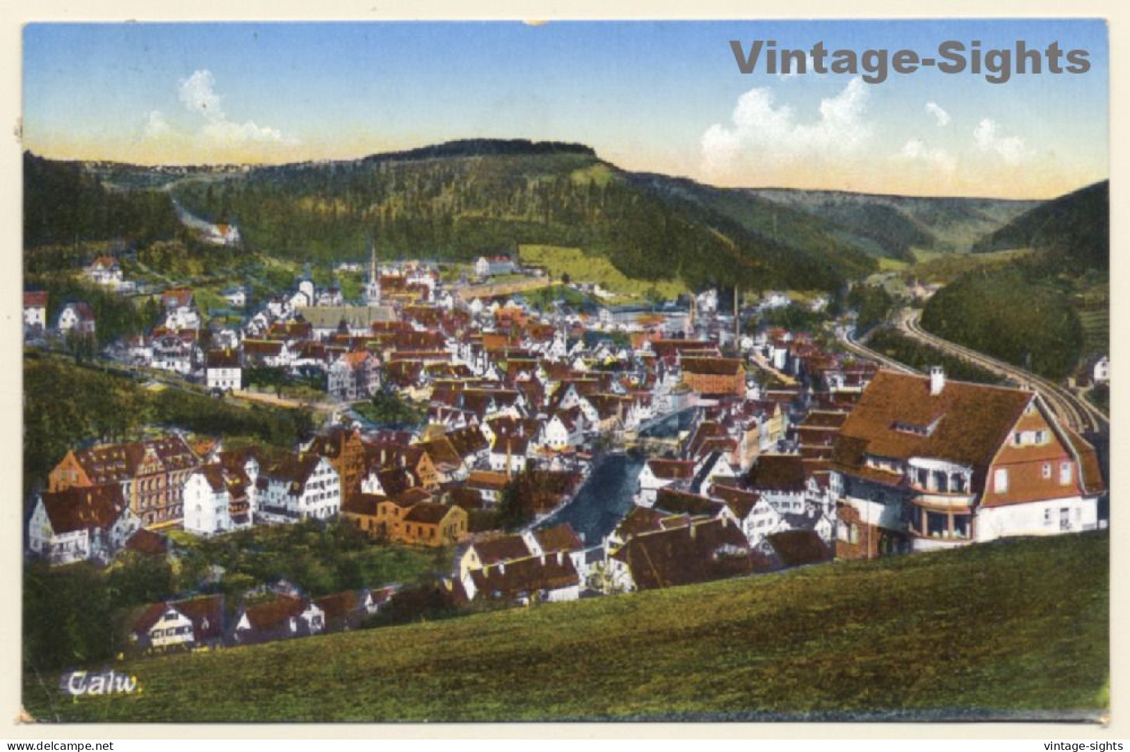 Calw / Germany: Total View (Vintage PC 1911) - Calw