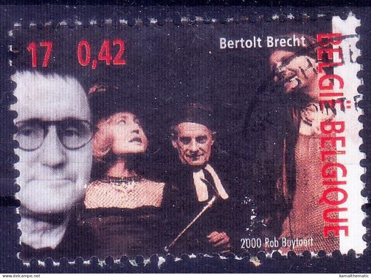 Bertolt Brechtr German Poet Theater, Journey 20th Century, Belgium 2000 Fine Used - Writers