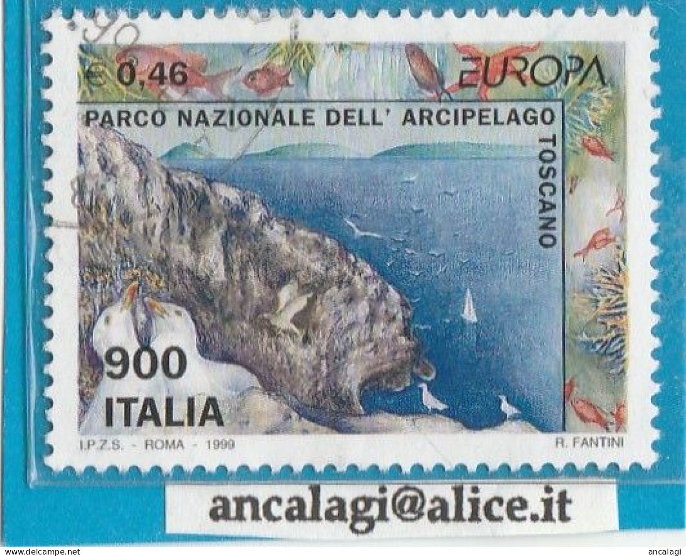 USATI ITALIA 1999 - Ref.0809B "EUROPA: PARCO ARCIPELAGO TOSCANO" 1 Val. - - 1991-00: Used