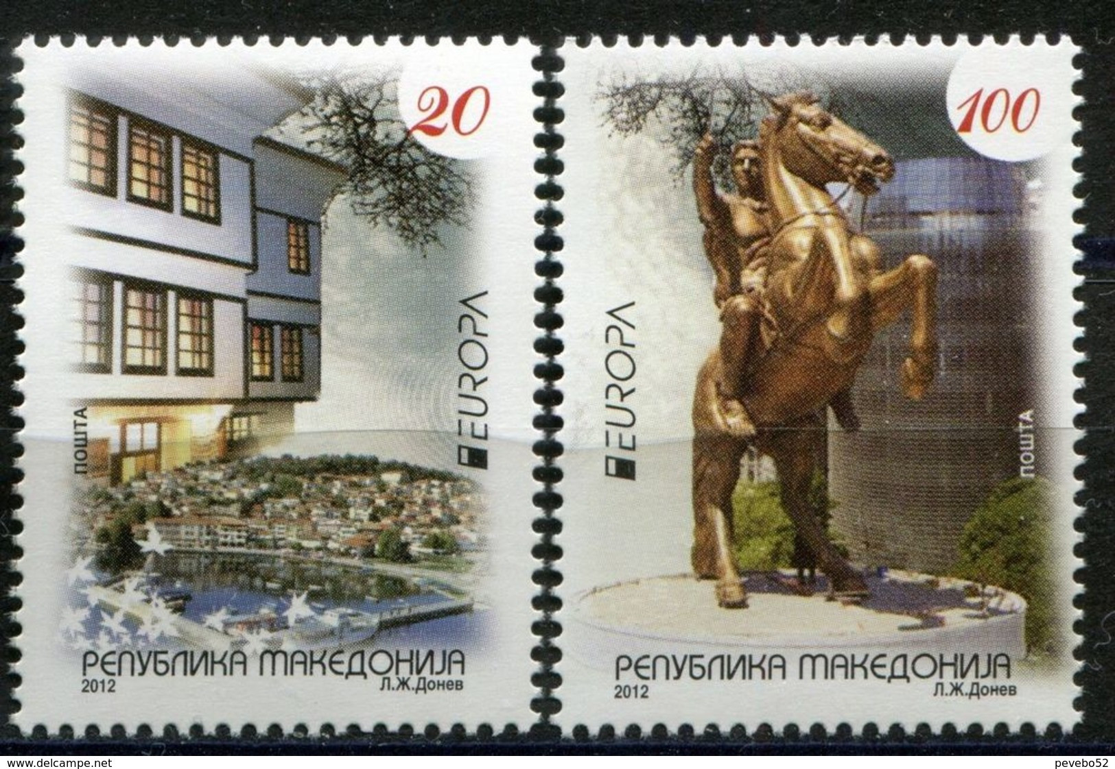 MACEDONIA 2012 EUROPA Stamps - Visit Macedonia MNH - Macedonia Del Norte