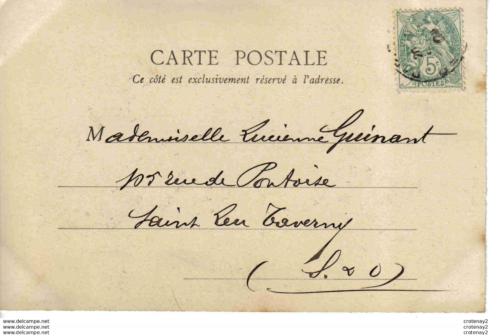 75 PARIS N°62 Eglise Saint Augustin Kiosque Calèches Attelages Chevaux Gendarme En 1904 E.R Paris VOIR DOS Non Séparé - Churches