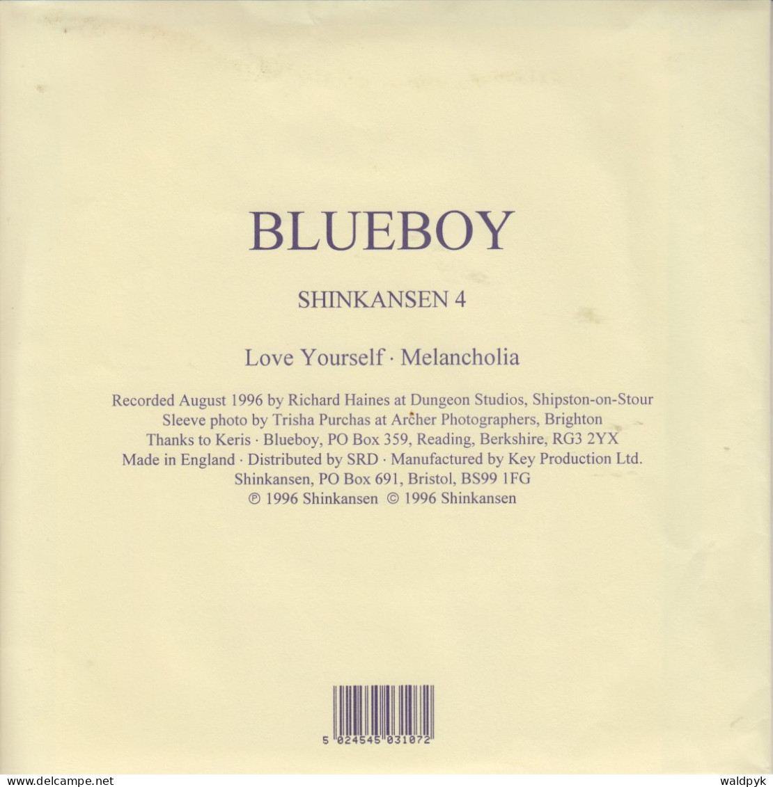 BLUEBOY - Love Yourself - Other - English Music