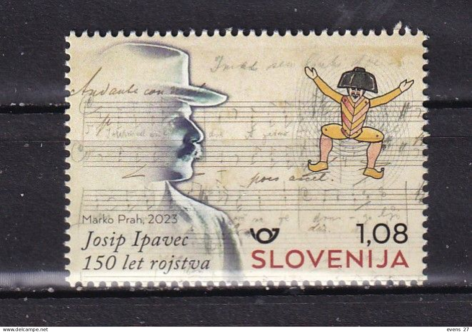 SLOVENIA-2023-JOSIP IPAVEL- MUSIC-MNH - Eslovenia