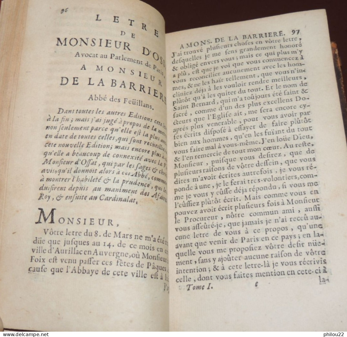 Lettres Du Cardinal D'Ossat (Evêque Rennes - Bayeux) Diplomatie - 5/5 Vol. 1714 - 1701-1800