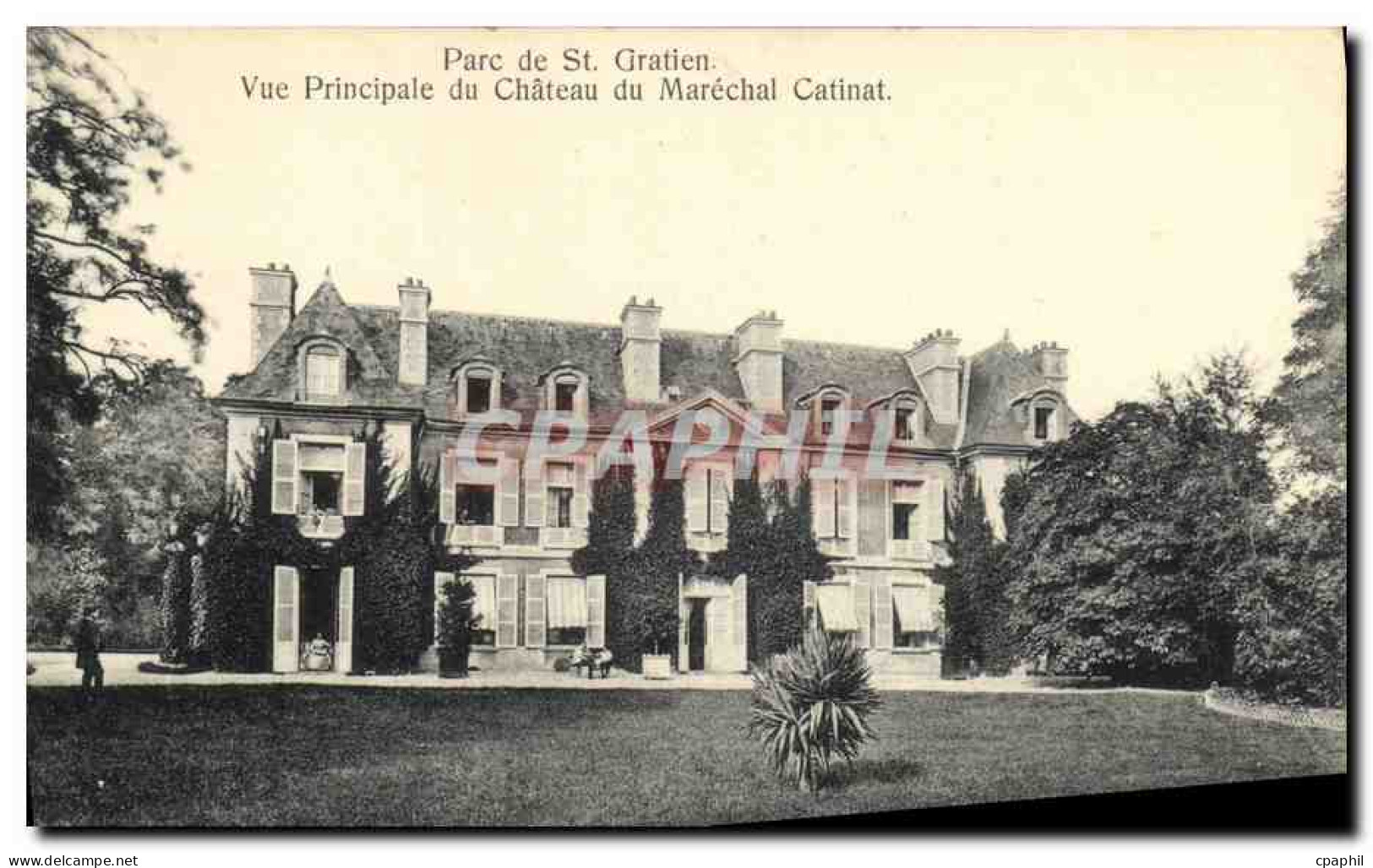 CPA Parc De St Gratien Vue Principale Du Chateau Du Marechal Catinat - Saint Gratien