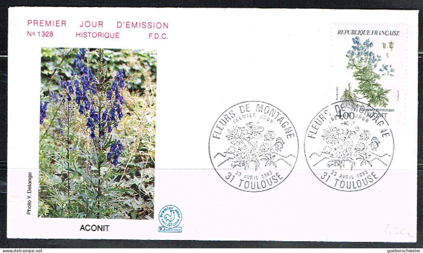 FLOR-L194 - FRANCE N° 2269 Fleurs Aconit Sur FDC - 1980-1989