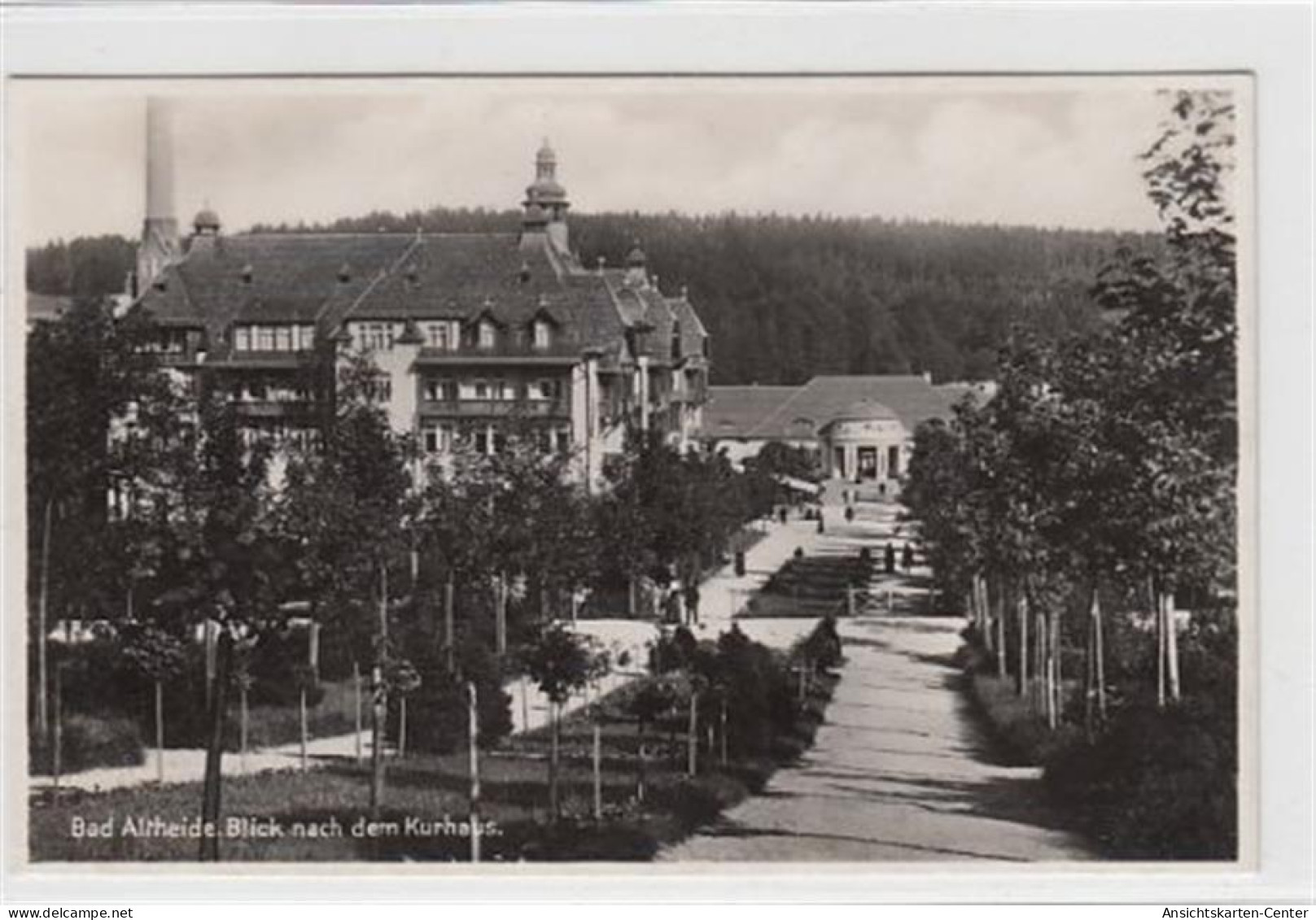 39075904 - Bad Altheide / Polanica Zdrój - Kreis Glatz / Klodzko Mit Blick Nach Dem Kurhaus Ungelaufen  Sehr Gut Erhalt - Schlesien