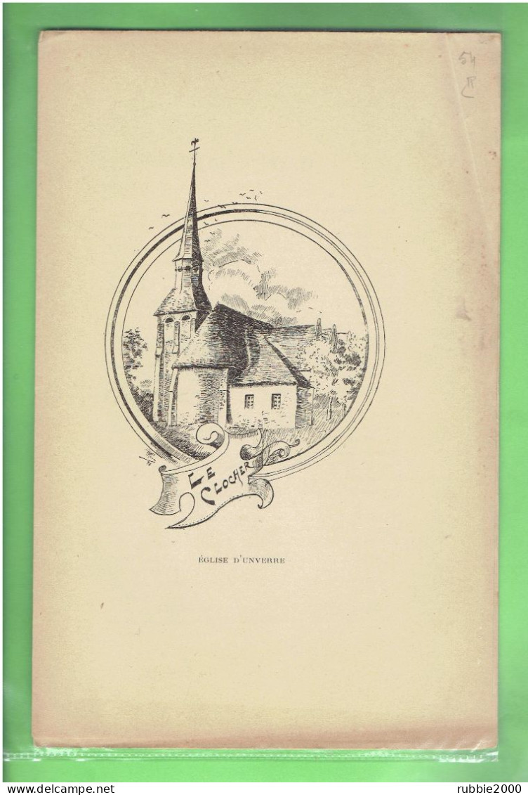 1900 EGLISE DE UNVERRE EURE ET LOIR - Centre - Val De Loire