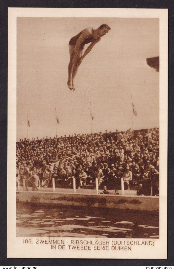 DDGG 015  -- Carte-Vue Officielle Des JEUX OLYMPIQUES AMSTERDAM 1928 - PLONGEON Allemagne - Neuve - Verano 1928: Amsterdam