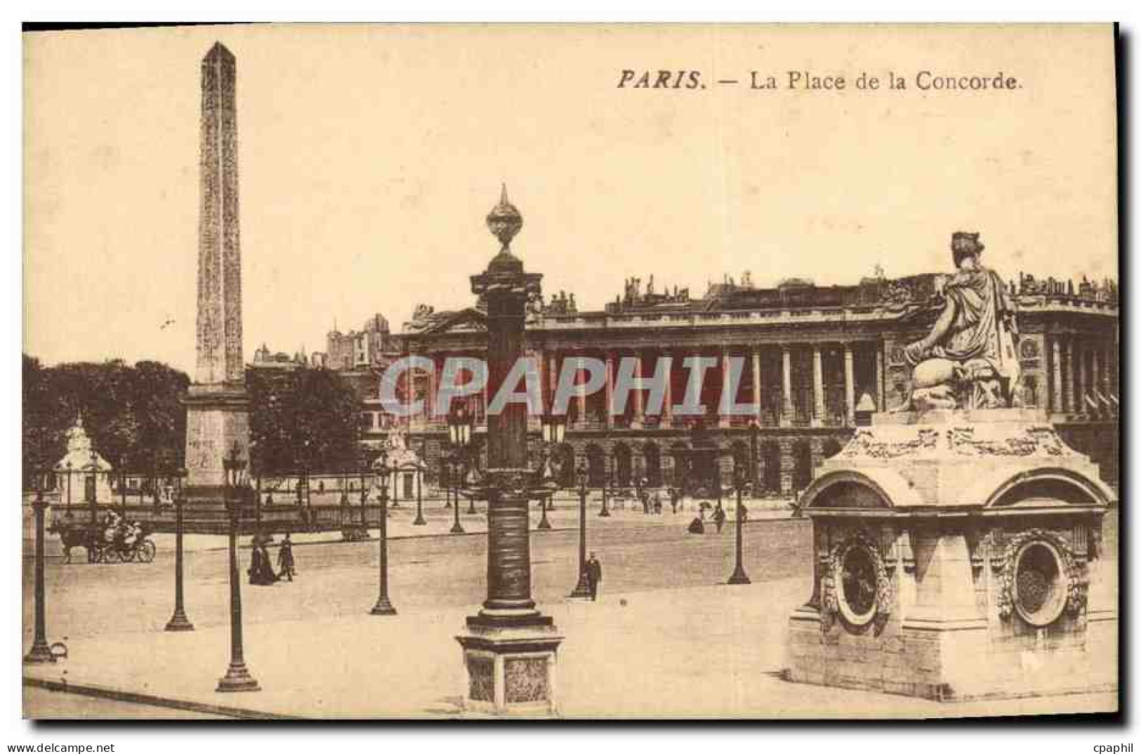 CPA Paris La Place De La Concorde - Plätze