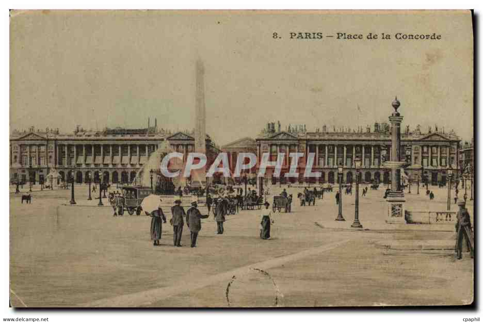 CPA Paris Place De La Concorde - Plazas