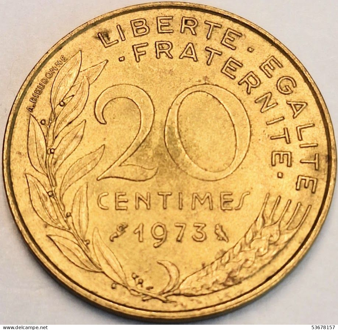 France - 20 Centimes 1973, KM# 930 (#4259) - 20 Centimes
