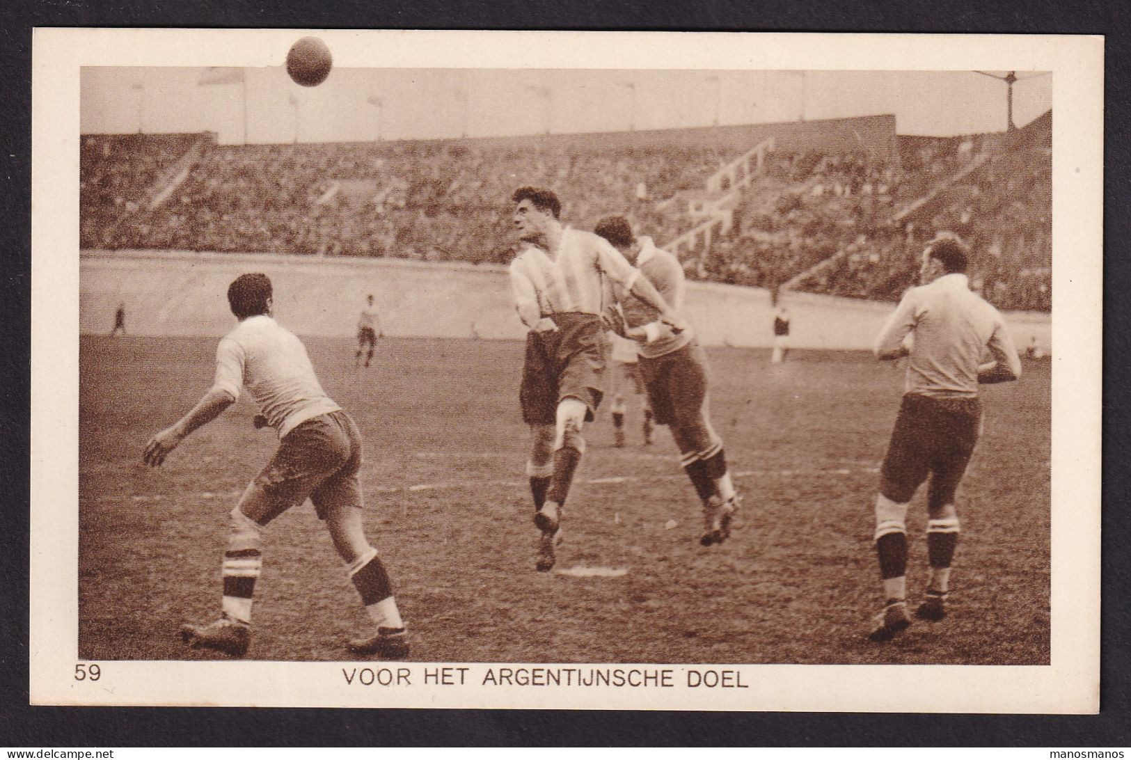 DDGG 017  -- Carte-Vue Officielle Des JEUX OLYMPIQUES AMSTERDAM 1928 - FOOTBALL Argentina - Neuve - Ete 1928: Amsterdam